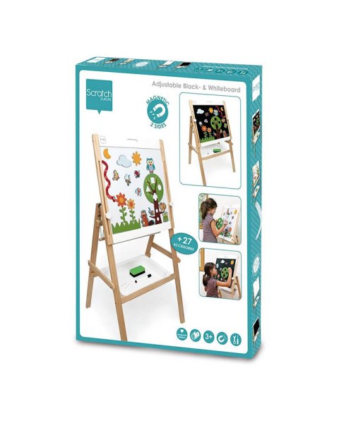 Scratch double-sided magnetic floor board (3+ years)
