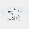 Σετ Five Star μπλούζα cropped και σορτς (6-16 ετών)