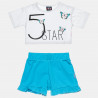 Set Five Star crop top and shorts (6-16 years)