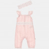 Babygrow  with embroidery and hair band (1-9 months)