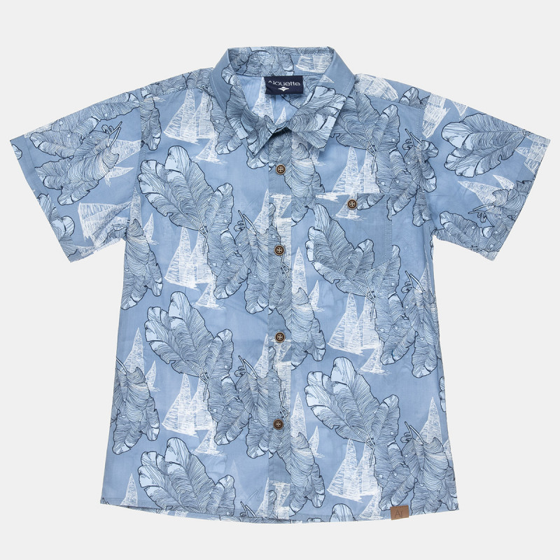 Shirt with tropical pattern (6-16 years)