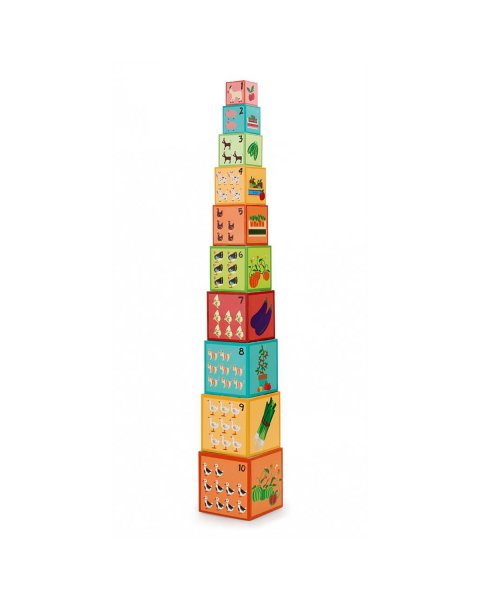 Toy Scratch Stacking tower Farm (12+ months)