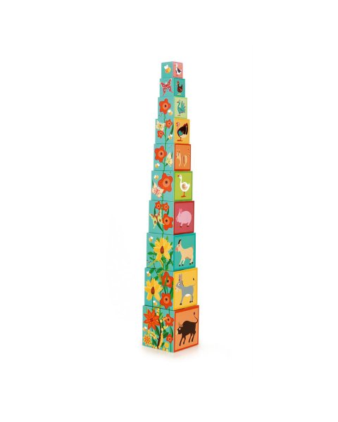 Toy Scratch Stacking tower Farm (12+ months)