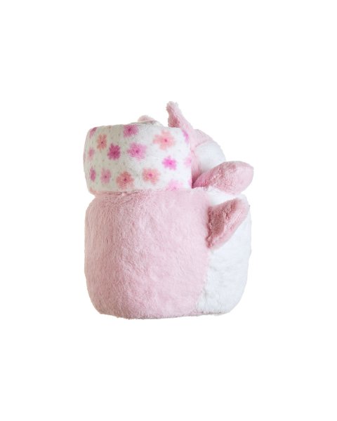 Plush fox, blanket 90x75cm, basket Tender Comforts