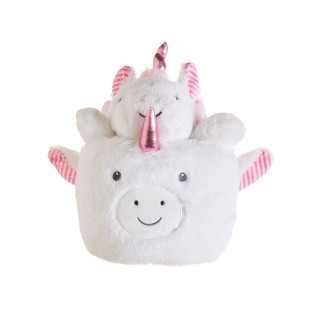 Plush unicorn, blanket 90x75cm, basket Tender Comforts