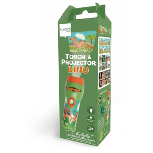 Παιχνίδι Scratch Φακός & Projector Light Δεινόσαυρος (3+ ετών)