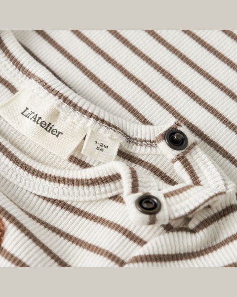 Babygrow Lil'Atelier rib with embroidery (1-18 months)