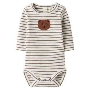 Babygrow Lil'Atelier rib with embroidery (1-18 months)