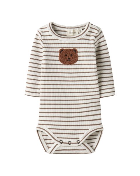 Babygrow Lil'Atelier rib with embroidery (1-18 months)