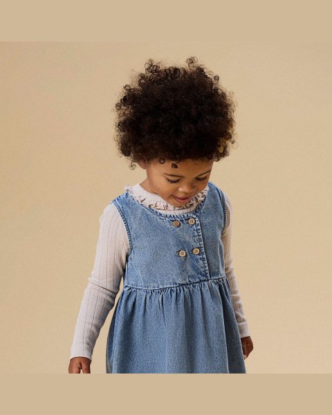 Φόρεμα τζιν Lil'Atelier 100% organic cotton (2-7 ετών)