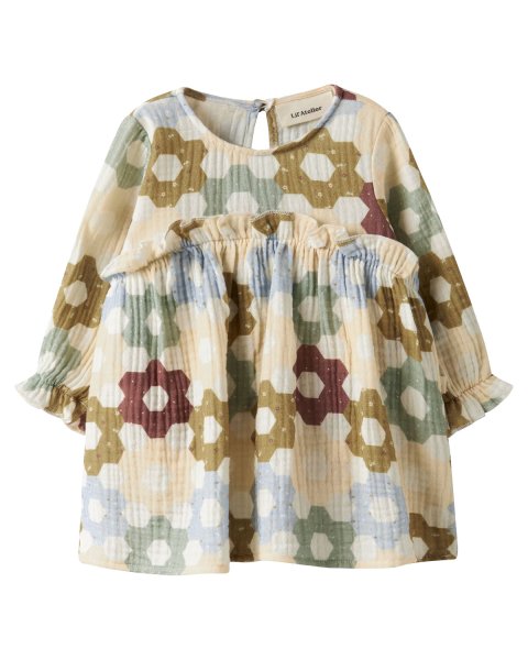 Dress Lil'Atelier 100% organic cotton with babygrow (1-18 months)