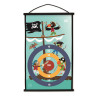 2-Sided Magnetic Scratch Target with 6 Darts-Pirates (5+ years)