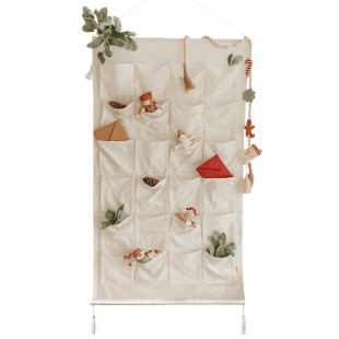 Kikadu canvas wall calendar (24 pockets)