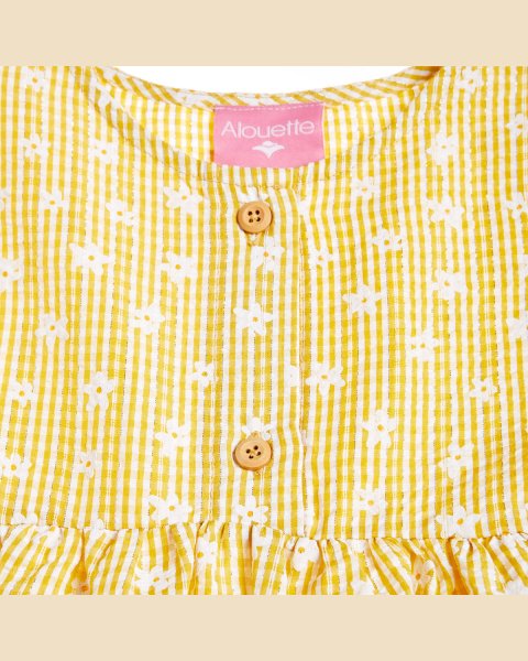 Dress with metallic thread (18 months-5 years)
