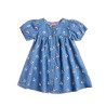 Denim dress with embroidery (12 months-5 years)