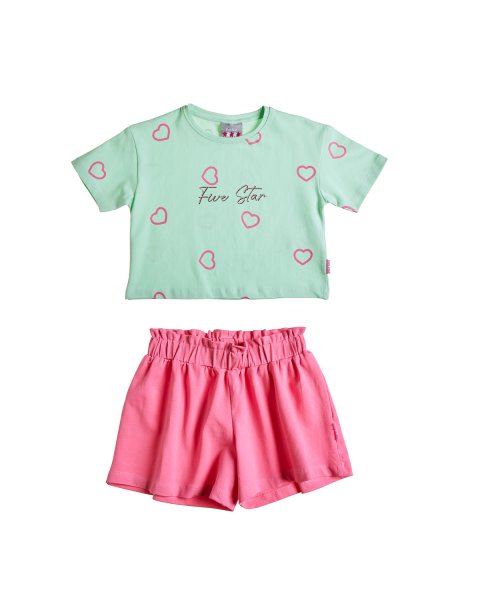 Set 3pcs top, shorts and leggings Five Star  (12 μηνών-5 years)
