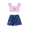 Σετ Moovers crop top και τζιν σορτς (12 μηνών-5 ετών)