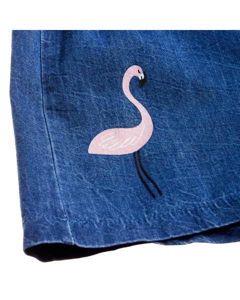 Set Moovers crop top with denim shorts (12 months-5 years)