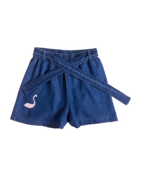Set Moovers crop top with denim shorts (12 months-5 years)