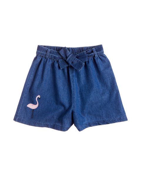Set Moovers crop top with denim shorts (12 months-5 years)