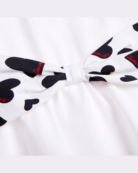 Σετ με μοτίβο καρδιές και scrunchie (18 μηνών-5 ετών)