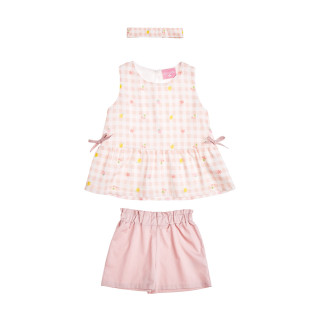 Set top, shorts and headband (12 months-5 years)