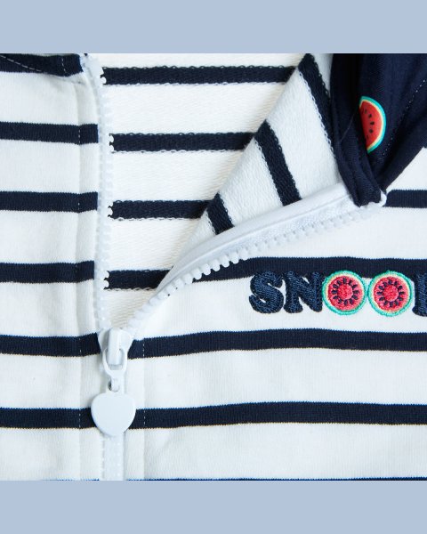 Zip hoodie Snoopy with embroidery (12 months-8 years)