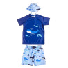 Swimsuit set with hat True Blue (9 months-5 years)