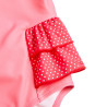Swιmsuit with ruffles and embossed elements (12 months-5 years)