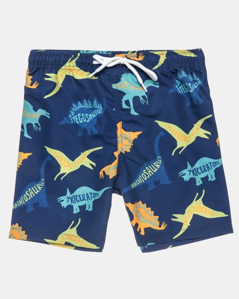 Swim shorts with dinosaur pattern (6-14 years)