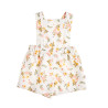 Overall floral with rib top (3-18 months)