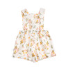 Overall floral with rib top (3-18 months)