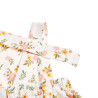 Overall floral with rib top (3-18 months)