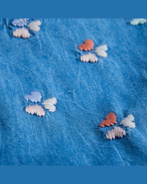 Dress with embroidery, slip and headband (3 months-2 years)