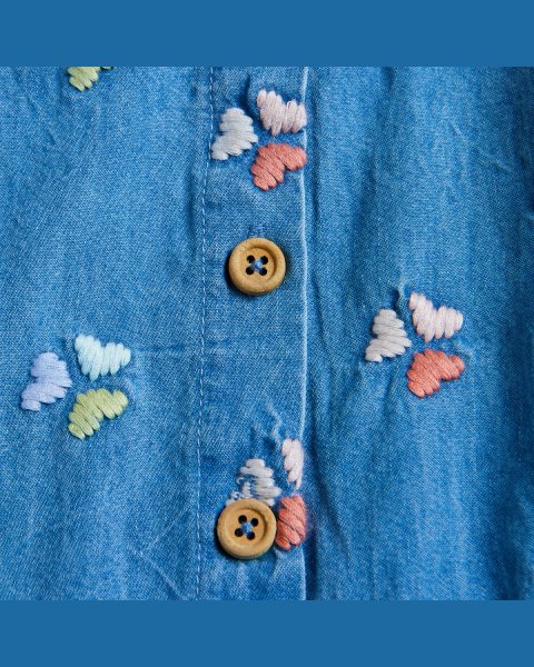 Dress with embroidery, slip and headband (3 months-2 years)