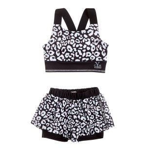 Set Gym Tonic crop top with shorts (6-14 years)