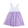 Dress with print and tulle bottom (6-14 years)