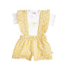 Overall with ruffles and rib top (1-18 months)