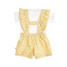 Overall with ruffles and rib top (1-18 months)