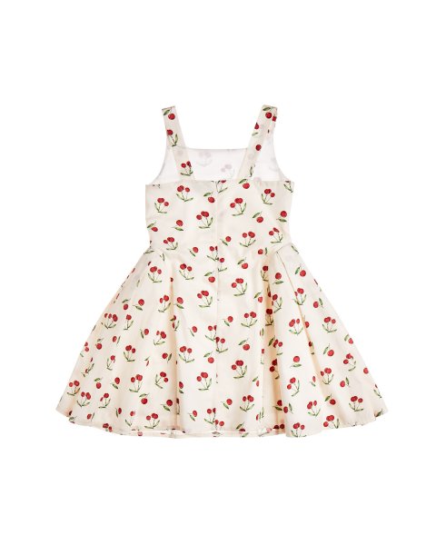 Dress with cherry pattern (6-14 years)