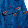 Dress denim with embroidery (6-14 years)