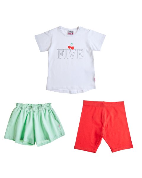 Set 3pcs top and shorts Five Star (6-14 years)