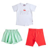Set 3pcs top and shorts Five Star (6-14 years)
