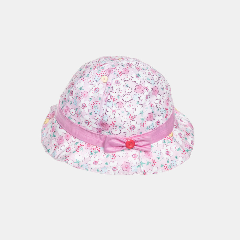 Bucket hat with floral pattern (6-9 months)