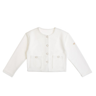 Cardigan with hearts buttons (12 months-5 years)