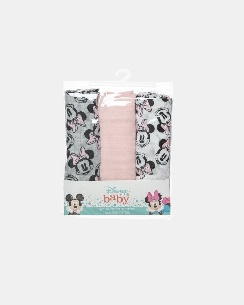 Muslin cloths Disney Minnie Mouse 3-pieces (73x68cm)