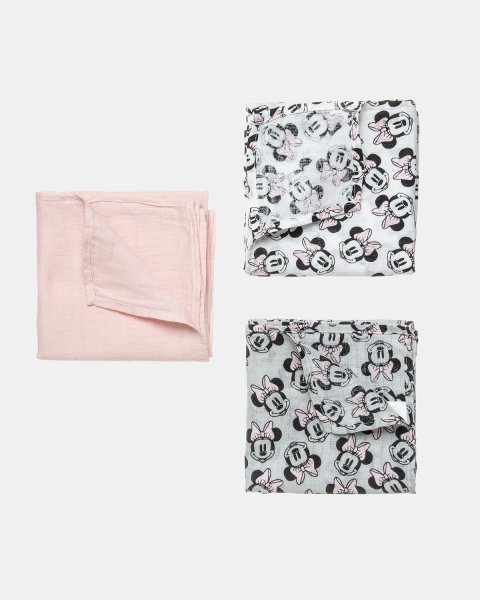 Muslin cloths Disney Minnie Mouse 3-pieces (73x68cm)
