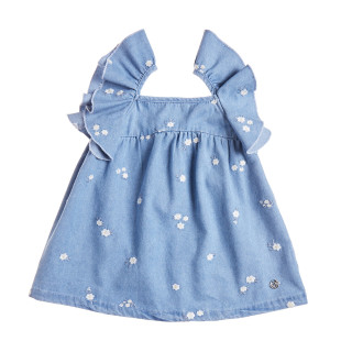Denim dress with embroidery (12 months-5 years)