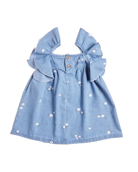 Denim dress with embroidery (12 months-5 years)