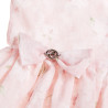 Dress with bow and floral pattern (12 months-5 years)